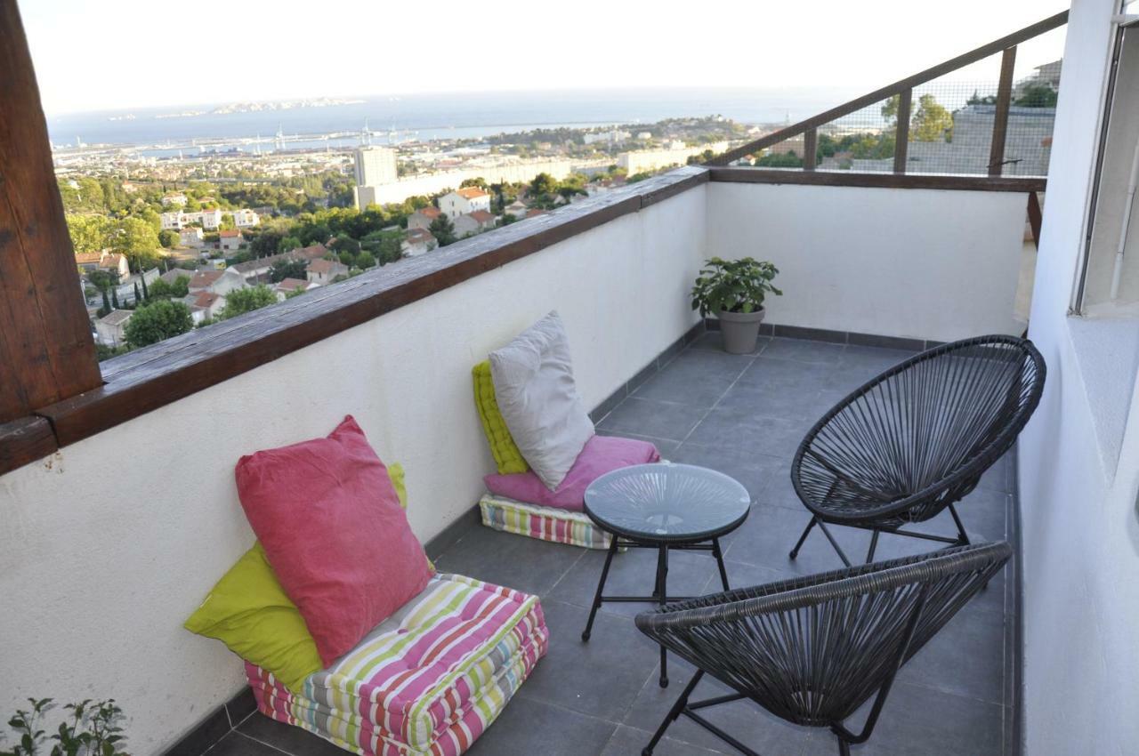 Appartement Cosy Verduron Vue Mer Panoramique Marseille Luaran gambar