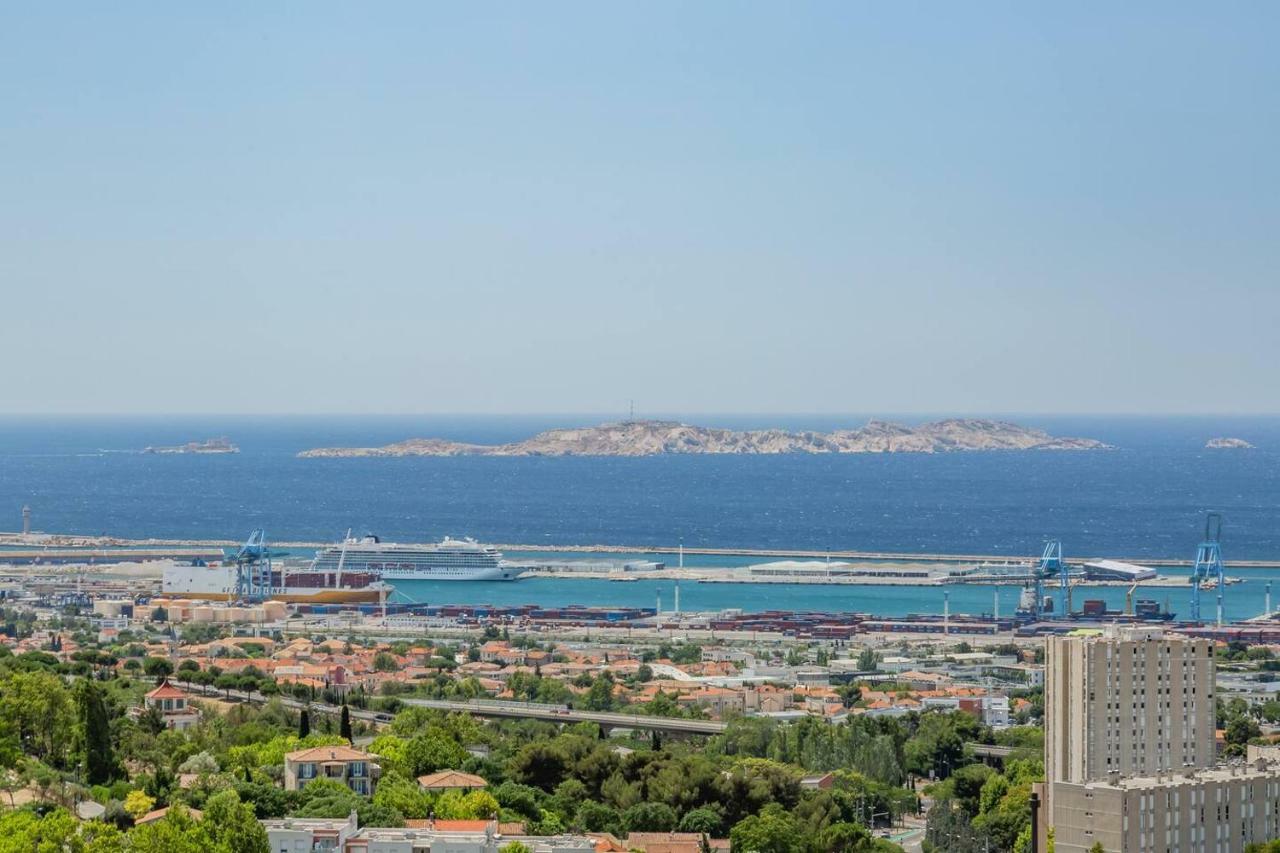 Appartement Cosy Verduron Vue Mer Panoramique Marseille Luaran gambar